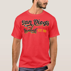Vintage San Diego Baseball Est1969 Baseball Älskar T Shirt