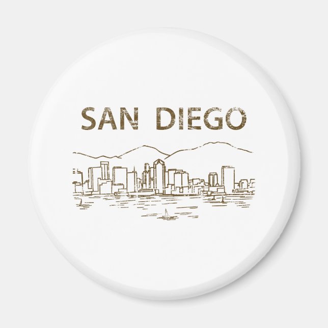 Vintage San Diego Magnet (Framsidan)