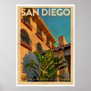 Vintage San Diego resepost Poster