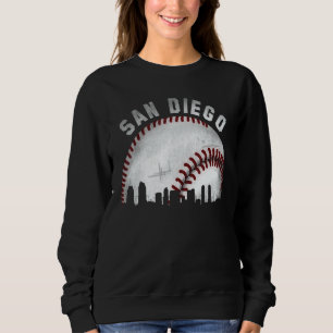 Vintage San Diego Stadslinje Baseboll T Shirt