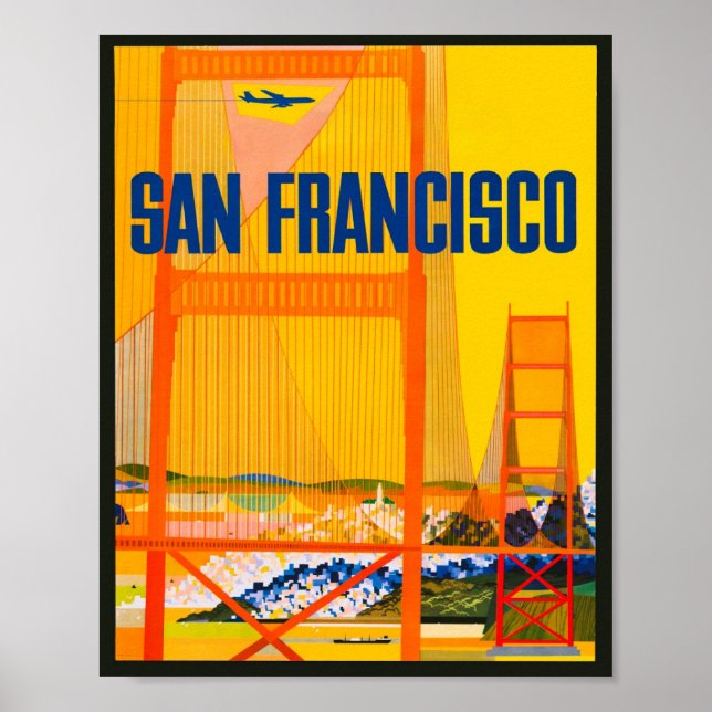 Vintage San Fancisco Travel Poster (Framsidan)