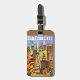 Vintage San Francisco Bagagebricka