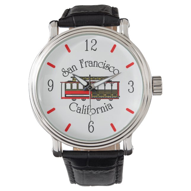 Vintage San Francisco Cable Car Armbandsur (Framsida)