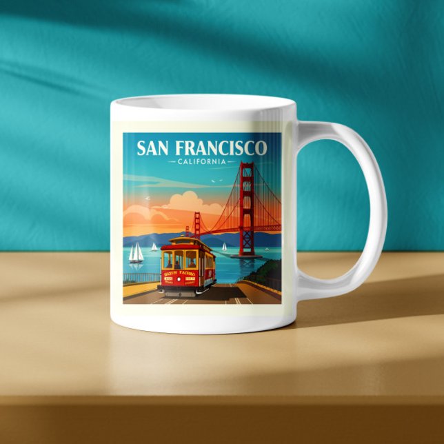 Vintage San Francisco California Kaffemugg (Skapare uppladdad)