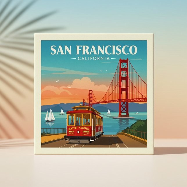 Vintage San Francisco California Kakelplatta (Skapare uppladdad)