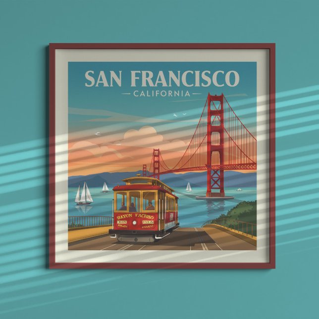Vintage San Francisco California Poster (Skapare uppladdad)