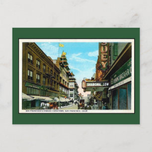 Vintage San Francisco Chinatown Vykort