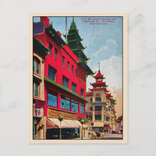 Vintage San Francisco Chinatown vykort