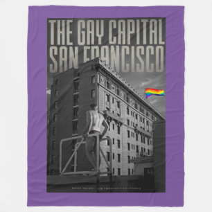 Vintage San Francisco Fleece Blanket
