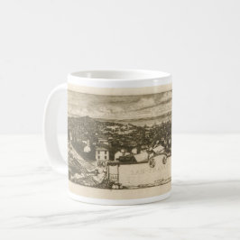 Vintage San Francisco Illustration Kaffemugg