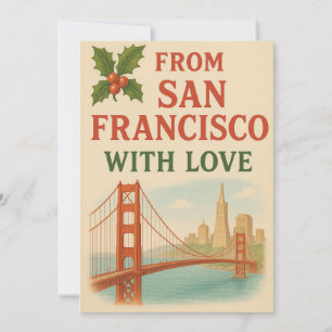 Vintage San Francisco Julkort