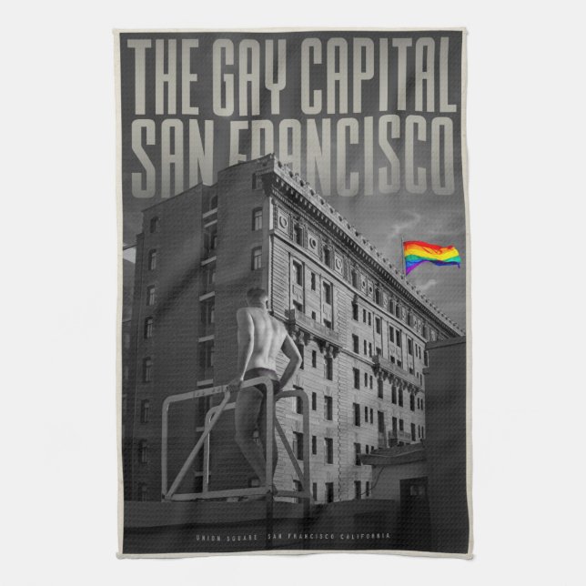 Vintage San Francisco Kitchen Towel Kökshandduk (Vertikal)