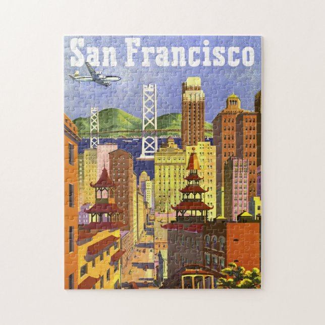 Vintage San Francisco Pussel (Vertikal)