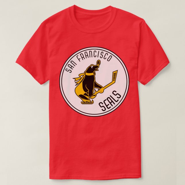 Vintage San Francisco Sälar Hockey 1965 T Shirt (Design framsida)
