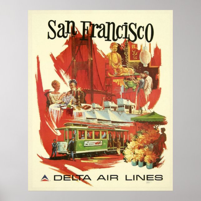 Vintage San Francisco Travel Poster (Framsidan)