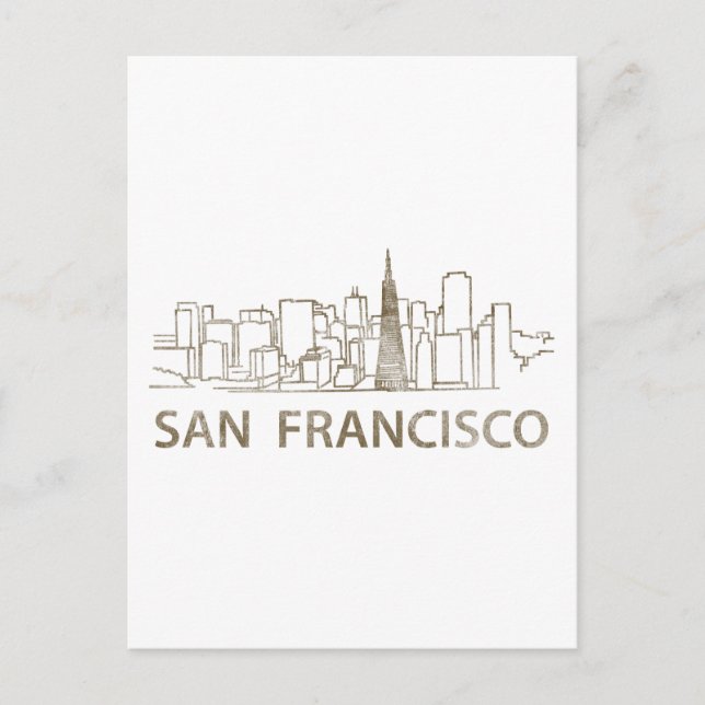 Vintage San Francisco Vykort (Framsida)