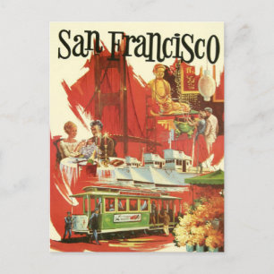 Vintage San Francisco-vykort Vykort