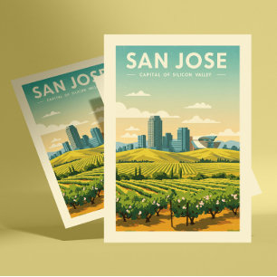 Vintage San Jose Vykort