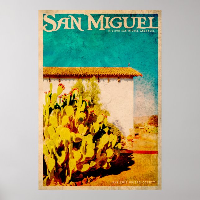 Vintage San Miguel Travel Poster (Framsidan)