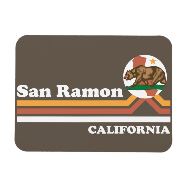 Vintage San Ramon California Magnet (Horisontell)