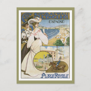 Vintage San Sebastian Spanien Vykort
