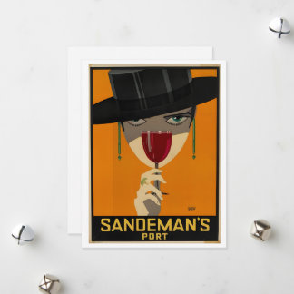 Vintage Sandeman-reklam Julkort