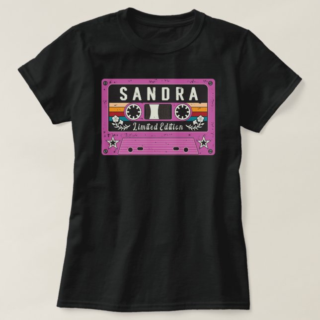 Vintage Sandra Namn T-Shirt (Design framsida)