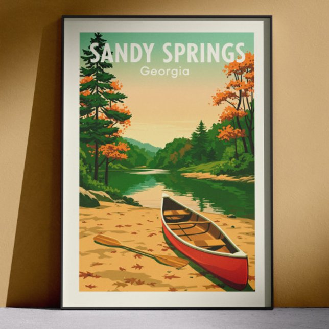 Vintage Sandy Springs Georgia Poster (Skapare uppladdad)