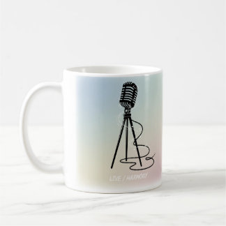 Vintage sånglinjer kaffemugg