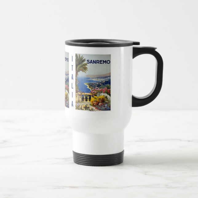 Vintage Sanremo Italien anpassningsbar mugg (Höger)
