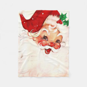 Vintage Santa 4 Fleecefilt