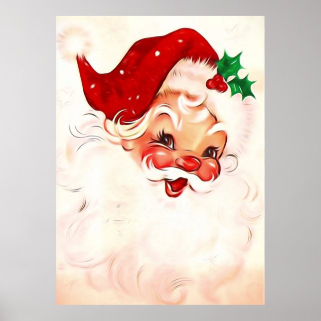 Vintage Santa 4 Poster (Framsidan)