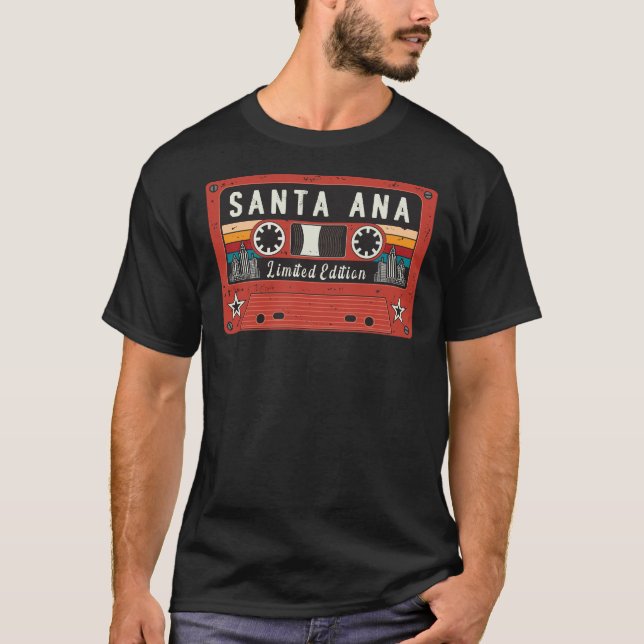 Vintage Santa Ana City Begränsad Edition T Shirt (Framsida)