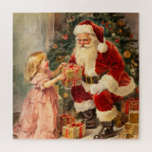 Vintage Santa and Child