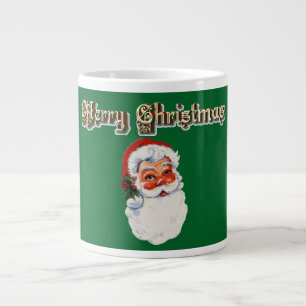 Vintage Santa-ansikte Jumbo Mugg