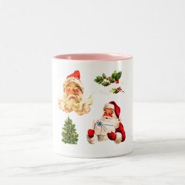 Vintage Santa Ansikte Mugg