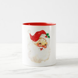 Vintage Santa Ansikte Mugg