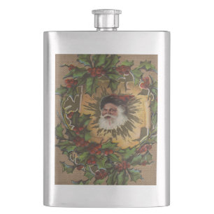 Vintage Santa Antik Julmistel Jul Fickplunta