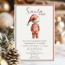 Vintage Santa Baby Julbaby Shower