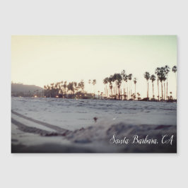 Vintage Santa Barbara Beach Magnetkort