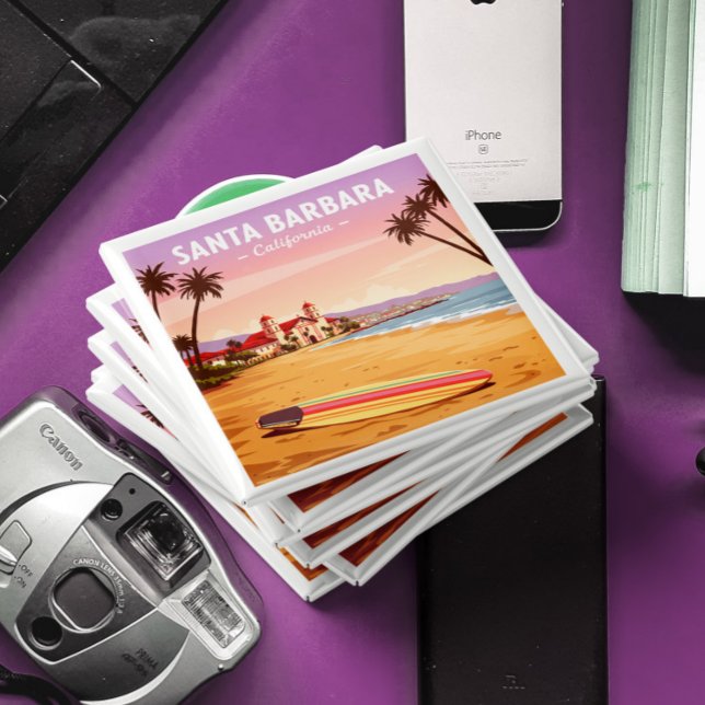 Vintage Santa Barbara California Magnet (Skapare uppladdad)