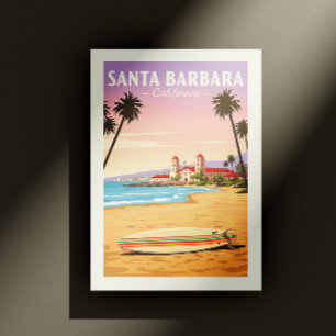 Vintage Santa Barbara California Vykort
