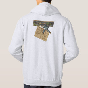 Vintage Santa Brev Hoodie