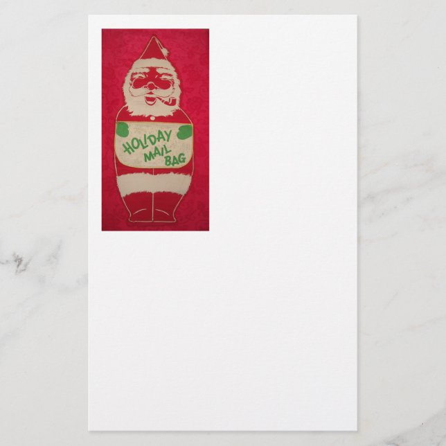 Vintage Santa Brevpapper (Framsida)
