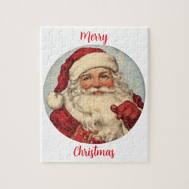 Vintage Santa Caus illustration 2 Pussel (Vertikal)