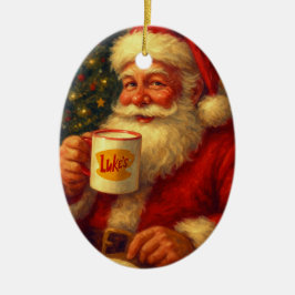 Vintage Santa Christmas Ornament • Cozy gift