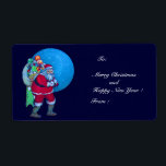 VINTAGE SANTA,CHRISTMAS SACK,LEKSAKER I STARRY HIM FRAKTSEDEL<br><div class="desc">Elegant och glatt julmärkning.</div>