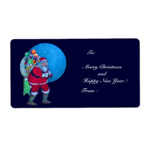 VINTAGE SANTA,CHRISTMAS SACK,LEKSAKER I STARRY HIM FRAKTSEDEL