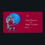 VINTAGE SANTA,CHRISTMAS SACK,LEKSAKER I STARRY HIM FRAKTSEDEL<br><div class="desc">Elegant och glatt julmärkning.</div>