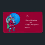 VINTAGE SANTA,CHRISTMAS SACK,LEKSAKER I STARRY HIM FRAKTSEDEL<br><div class="desc">Elegant och glatt julmärkning.</div>